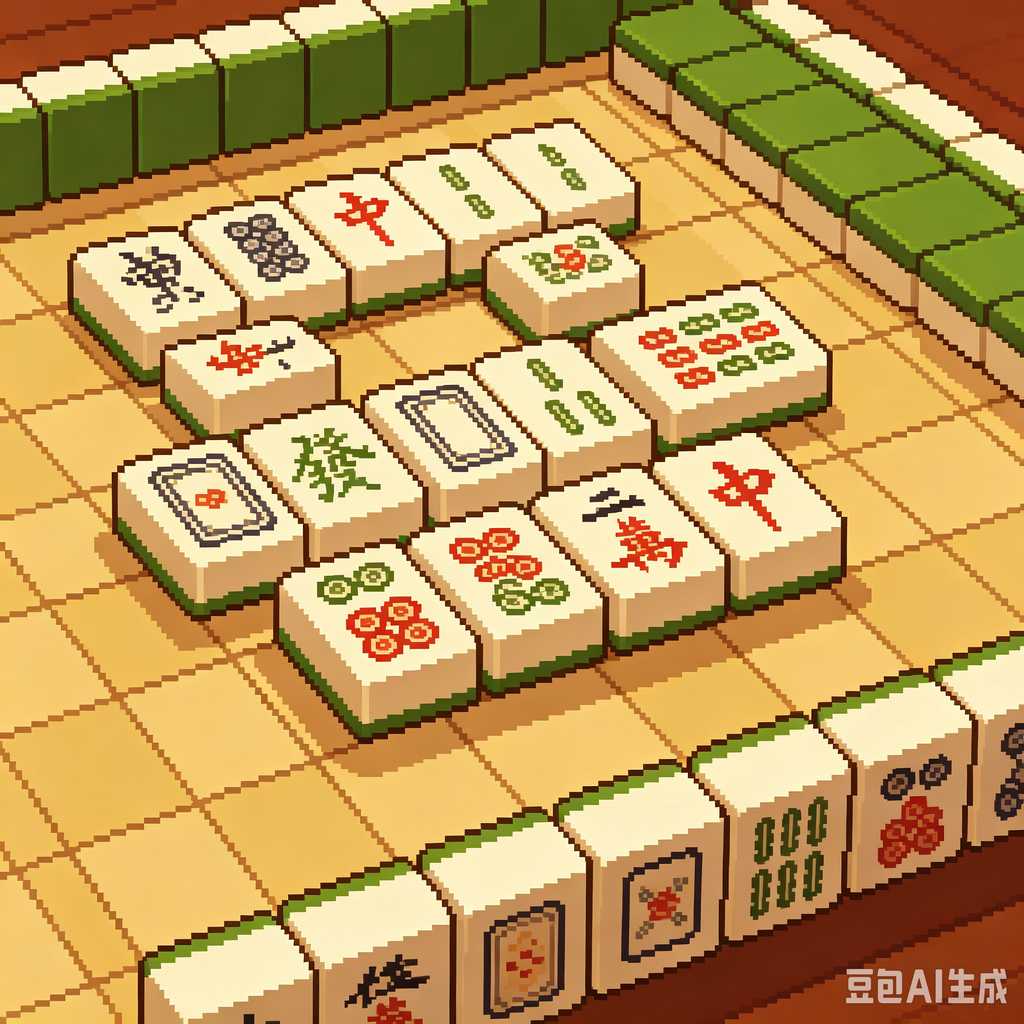 solid wood mahjong tiles