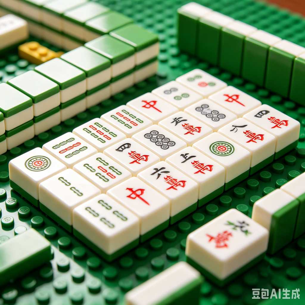 simple text mahjong tiles
